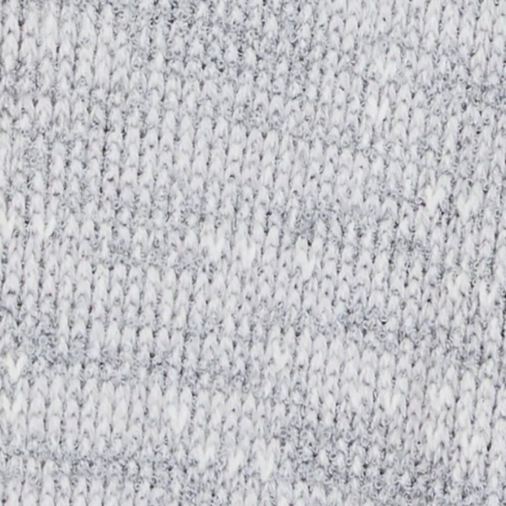 Free People Sz M In Bloom Knit Hoodie Sweater Gray White Oversized Full Zip Boho - Picture 12 of 15